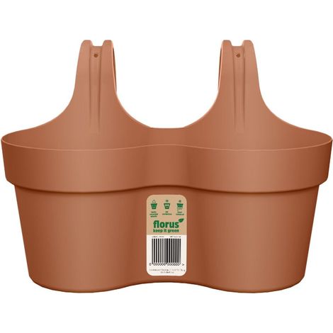 Florus Paris Balcony Hanger Duo Terra Fioriera Ovale