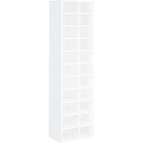 Maison Exclusive - Zapatero de madera contrachapada blanco 54x34x (1/5)