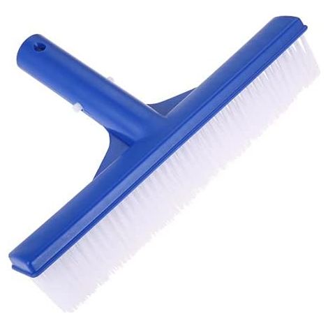 Brosse de nettoyage de piscine, 25 cm, 10 pouces, en nylon et plastique, à poils, pour les parois, le fond, les marches et le carrelage.-AquaForge (1/5)