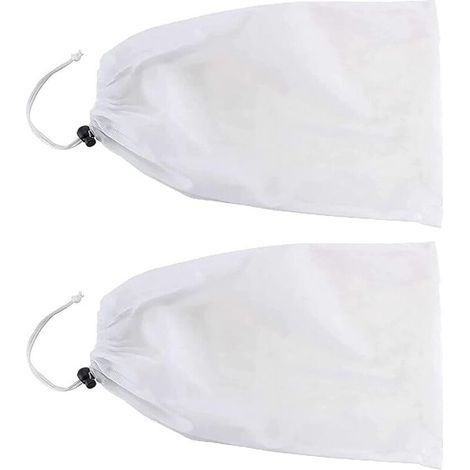 Pool Spa Mini Jet Aspirateur de Piscine Sac en Maille Fine avec Cordon de Fermeture éclair pour Piscines Creusées/Hors Sol Spa Jet Aspirateur de Piscine (Paquet de 2) (1/3)