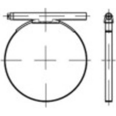 [NEUWERTIG] B-Ware TOOLCRAFT 137682 Schlauchschelle Schlauchschellen Stahl galvanisch verzinkt 100 (1/2)