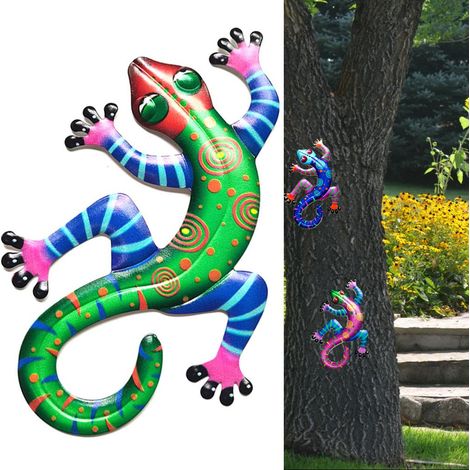 Décoration murale en fer pour extérieur, ornement suspendu pour arbres, clôtures et porches, art mural pour maison. (1/5)