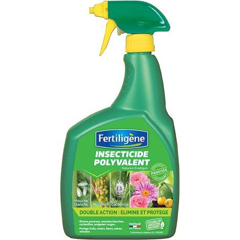 Insecticide biologique prêt à l'emploi 800ml – Action longue durée contre pucerons et cochenilles – Utilisable en agriculture biologique – Fertiligene (1/5)