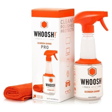 Whoosh Kit limpiador de pantallas 500ml + paño de microfibra de 35cm x 35 cm