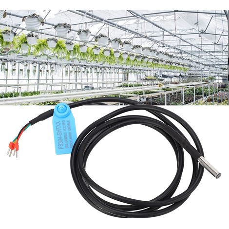 Câble étendu 3M FS304-SHT3X, sonde de capteur numérique de température et d'humidité du sol, boîtier en acier inoxydable, étanche et résistant à la corrosion, sortie I²C CC 3,3 V. (1/5)