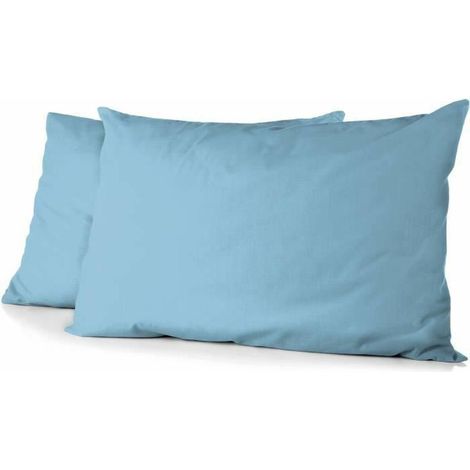 home-linge-passion Set di 2 federe blu cielo 50x70 cm