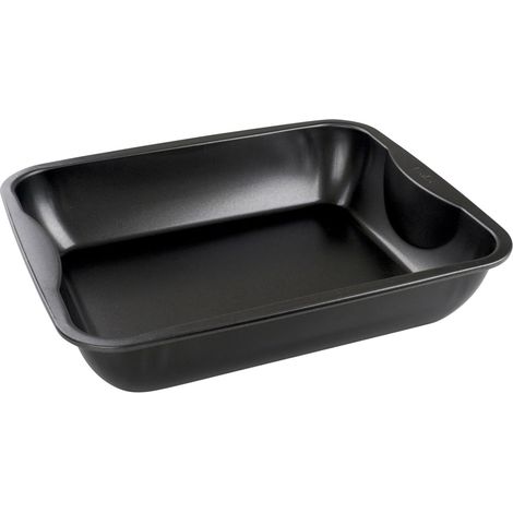 1 Plat à four, antiadhésif, émail, 40x34x8 cm, cuisson maison