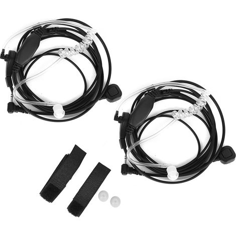 Deux casques d'écouteurs de 2,5 mm pour talkies-walkies CB Motorola TLKR T80 T60 T5 T7 T5410 T5428 FR50 446 (1/5)