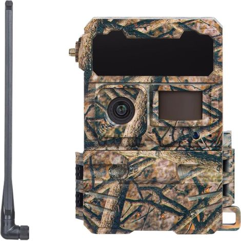 Caméra Faune Sauvage Pièges À Caméra De Suivi des Sentiers 4G LTE, avec Application Diffusion en Direct, Stockage Nuage, NFC, Liaison Rapide, GPS for Moniteur Faune Surveillance Fiable Précise (1/5)