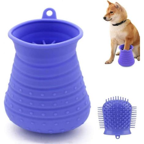 Nettoyeur de pattes pour chien, Nettoyeur de pattes pour animaux, Gobelet de nettoyage des griffes pour chien, Nettoyeur de pattes portable pour animaux, Gobelet de lavage des pattes (1/5)