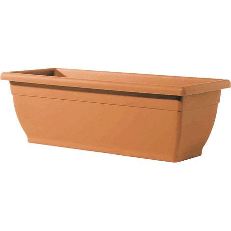 Rechteckige Box -Vase in Harz von Balkon Terrakotta Garden Venere Telcom - 40x20x17 cm (1/3)