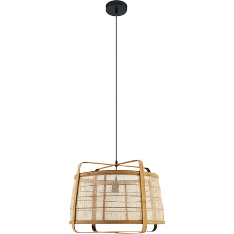 Lindby Lámpara colgante 'Liriana' en Marrón de Madera