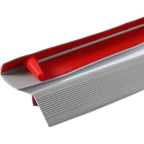 Nez de Marche Profilé de Marches d'Escalier Autoadhésif Cornière d'Escalier Angles Antidérapant Escaliers Vinyle Bordure d'Escalier Caoutchouc PVC(5x2.5cm, Gris) (1/5)