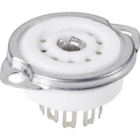 Socle de tube électronique 1 pc(s) 120561 Nombre de pôles: 9 Culot: noval Type de montage: châssis M (1/2)