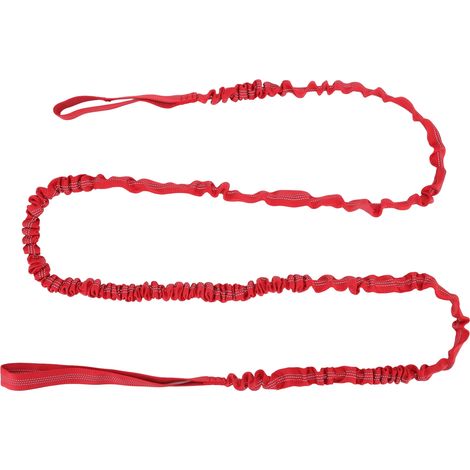 Corde de remorquage vélo enfant, sangle de traction VTT pour parent-enfant, câble de tirage vélo rouge pour activités extérieures. (1/5)