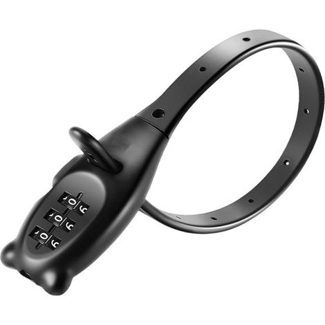 Candado versátil de combinación de 3 dígitos: candado para casco, fijación para motocicleta, 53 cm. (1/5)