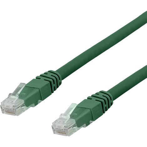 Câble de brassage U/UTP Cat6A, LSZH, 1 m, vert, pour connexion Internet, réseau Ethernet LAN (1/3)