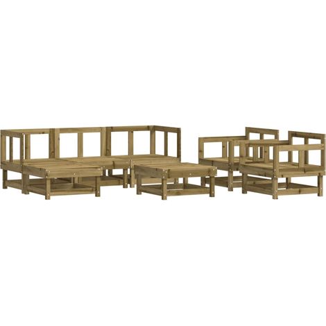 Maison Exclusive - Set Salotto da Giardino 7 pz in Legno Impregnato di Pino (1/5)