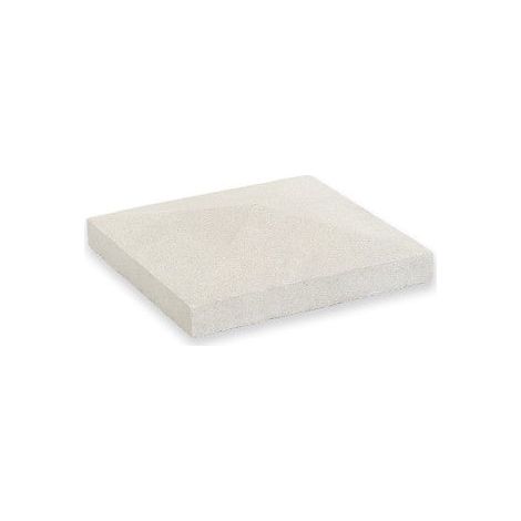 Cubrepilar punta de diamante - remate con goterón para chimeneas - 50 × 50 × 6 × 10 cm Palet de 14 unidades Beige (1/5)