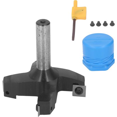 4-schneidiger Fräser mit 1/2"-Schaft, Schneide aus YG8-Kohlenstoffstahl, zum Schneiden, Fräsen und Hobeln von Holz