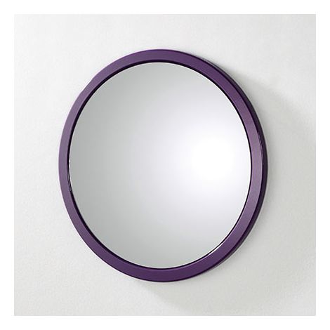 Miroir enfant rond 38 cm violet - AYOLLEE