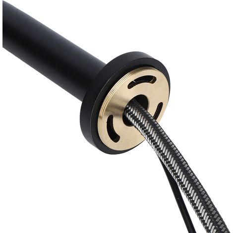 Grifo mural automático negro de cobre puro (G1/2) para cocina y baño con sensor y unidad de control.