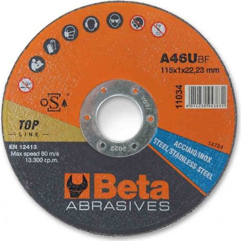 Disco da taglio beta pa0106a 125 mm metallo acciaio inox