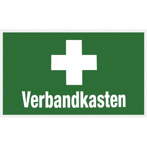 Conmetall Hinweisschild Verbandkasten 25 x 15 cm