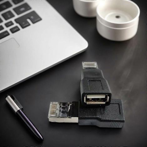 Adaptateur Ethernet USB vers RJ45 pour caméras, ordinateurs de bureau et routeurs : connectivité 100 Mbps (1/4)