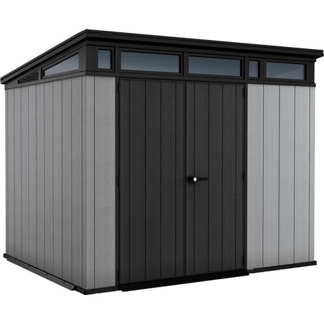 Keter Artisan 9x7 2.0 Gerätehaus Kunststoff - 278 x 218 x 226 cm, grau/anthrazit (1/5)