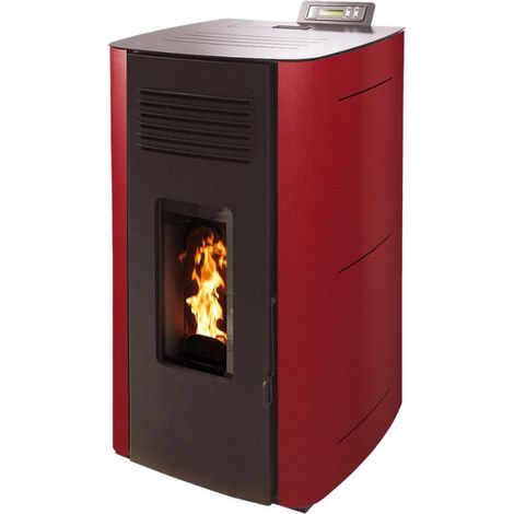 Interstoves – Poêle à granulés étanche 13 kW – Rendement 97,40% – Capacité jusqu'à 3 radiateurs – Débit ventilateur 230 m³/h – Certification Flamme Verte