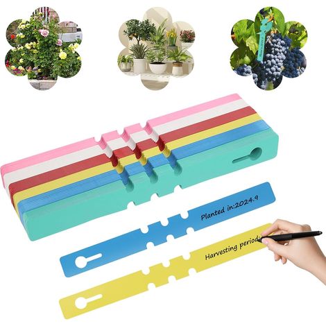600 PCS Plastic Plant Labels for Label, Reusable Weatherproof Hanging Loop Plant Labels for Seedlings, Herbs, Vegetables, Tree Lettering (1/5)