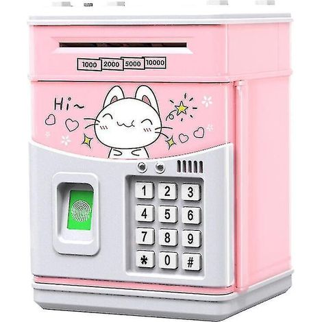 Tirelire électronique pour enfants avec code, tirelire électronique pour enfants, cadeau chat (1/4)