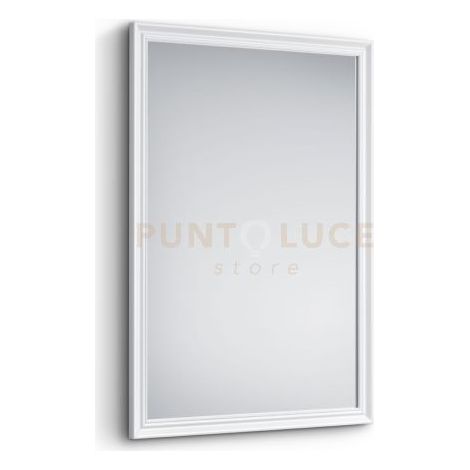 Specchio con Cornice Karina cm.50x70 colore Bianco