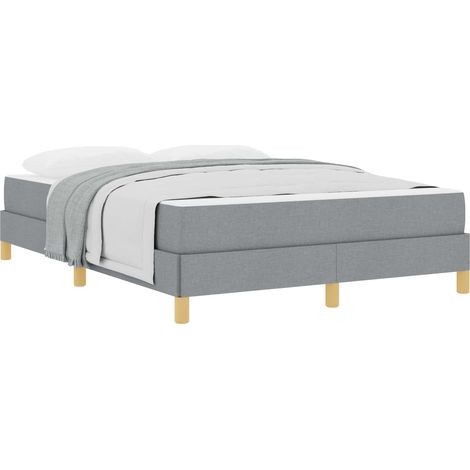Maison Exclusive - Boxspringbett mit Matratze Hellgrau 140 x 190