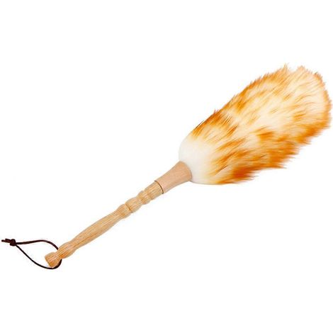 Brosse à Poussière Anti-Statique en Plume Naturelle pour Nettoyage Maison - Élimination Poussière (1/4)