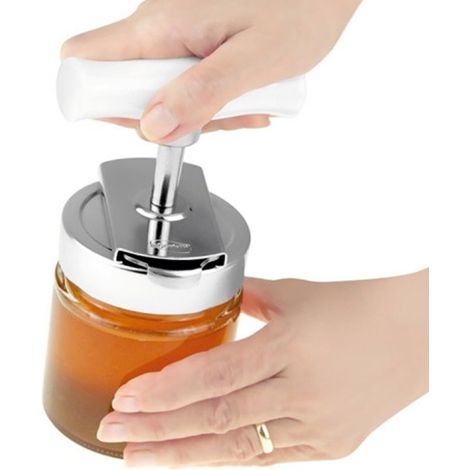 Trade Shop - Abrelatas Universal De Acero Inoxidable Mango En T - (1/4)