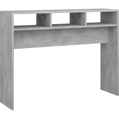 Maison Exclusive - Tavolino Consolle Grigio Cemento 105x30x80cm Legno Multistrato