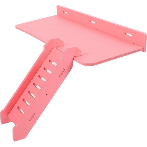 Rampe d'exercice rose en PVC pour petits animaux, compatible avec les cages de hamsters (1 pièce). (1/5)