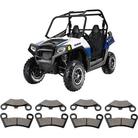 Plaquettes De Frein - Fer - Pour Polaris RZR 800 570 2008-2015 - Avant Et Arrière - 8 Pièces (1/5)