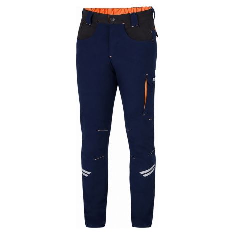 Sparco pantalon de travail professionnel Light Tech Kansa taille XS en coton ignifuge certifie' couleur bleu marine/orange fluorescent Blu marine/Arancione fluo XS