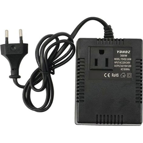 220-V-auf-110-V-Abwärtsspannungswandler, 220-V-Eurostecker, 300 W (1/5)