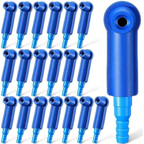 Kit de purge de freins avec adaptateur et connecteurs interchangeables (20 pièces) pour pompe de purge d'huile automobile. (1/5)