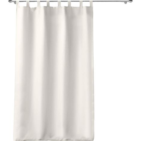 Rideau a passants 140 x 260 cm Uni creme
