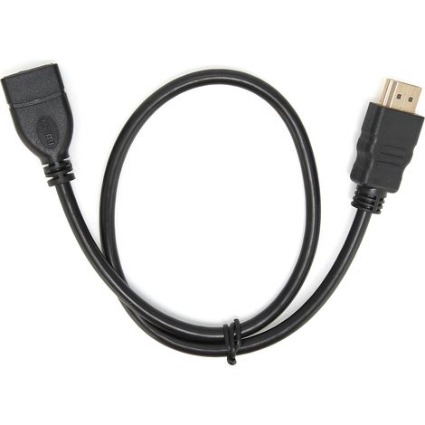 Câble d'extension HDMI mâle-femelle 50 cm avec convertisseur audio (1/5)