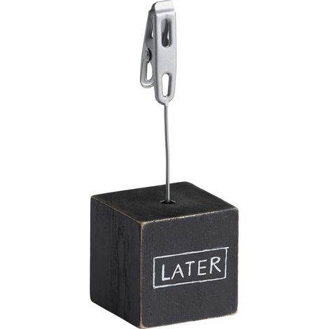 Porte-Photo Noir Jusqu’à 15 x 20 cm en Bois, Clips Photo Dreams FC250B (1/4)