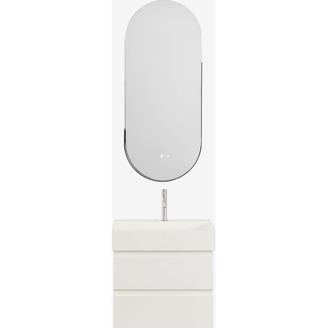 Conjunto de mueble de baño en madera y chapa de fresno con lavabo integrado Ona SKLUM (1/5)