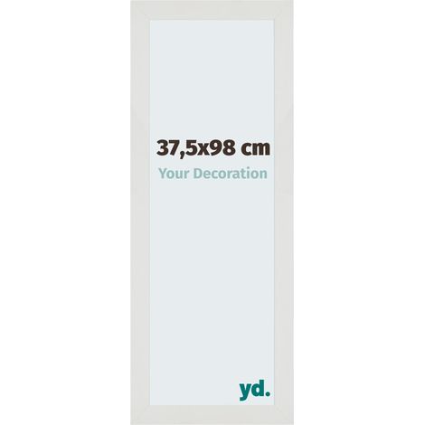 yd. - Cadre photo 37.5x98 - Blanc Mat - MDF - Mura