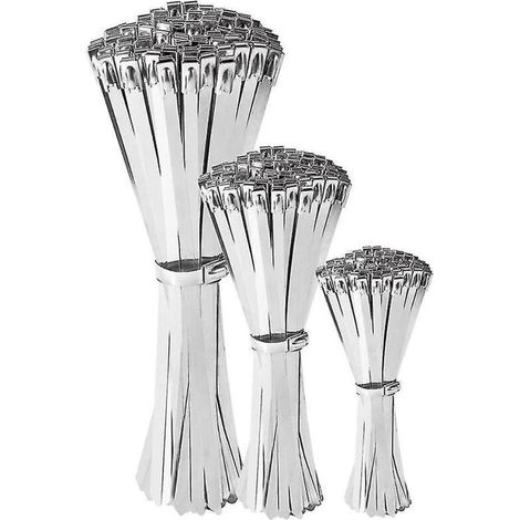 Colliers de serrage en métal, 300 pièces, résistance à la traction de 300 lb (1/3)