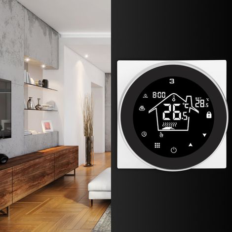 Thermostat électrique intelligent mural pour chauffage au sol AC90-240V (1/5)